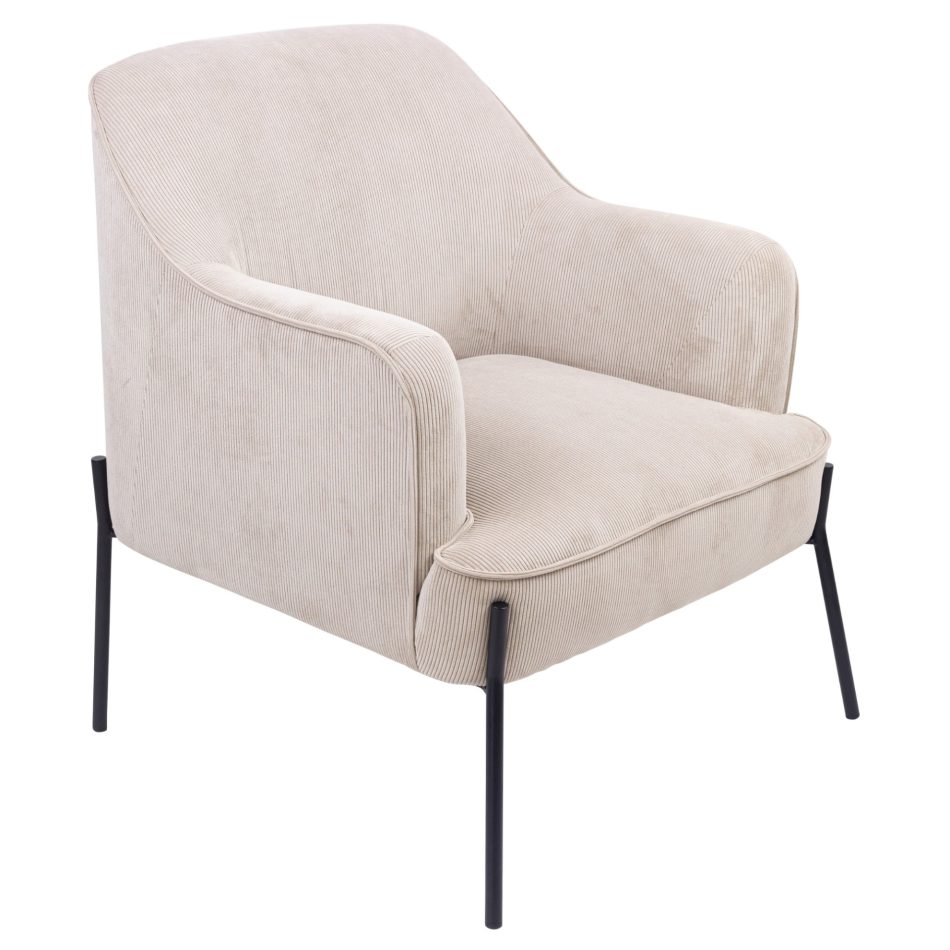 Leah Fabric Armchair Occasional Accent Arm Chair Silver - Image 3