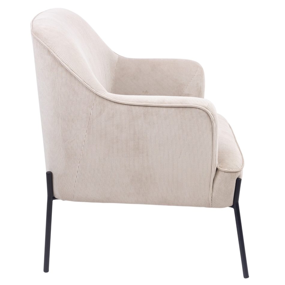 Leah Fabric Armchair Occasional Accent Arm Chair Silver - Image 4