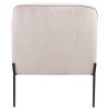 Leah Fabric Armchair Occasional Accent Arm Chair Silver - Image 5
