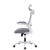 MONA Ergonomic High Back Flipped Armrest Task Chair In Grey - Image 3