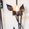 Leaf Style Black Tealight Candle Holders Wall Art Decor - Image 5