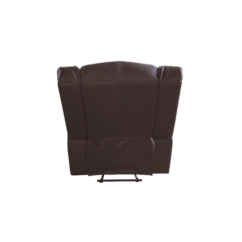 Single Seater Recliner Sofa Chair In Faux Leather Lounge Couch Armchair in Brown - Image 4