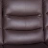 Single Seater Recliner Sofa Chair In Faux Leather Lounge Couch Armchair in Brown - Image 6