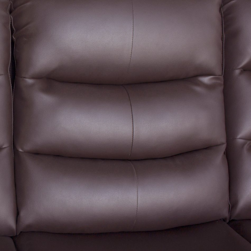 Single Seater Recliner Sofa Chair In Faux Leather Lounge Couch Armchair in Brown - Image 6