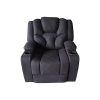 Electric Recliner Stylish Rhino Fabric Black 1 Seater Lounge Armchair with LED Features - Image 3