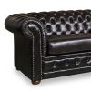 3+2+1 Seater Genuine Leather Upholstery Deep Quilting Pocket Spring Button Studding Sofa Lounge Set for Living Room Couch In Brown Colour - Image 5