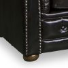 3+2+1 Seater Genuine Leather Upholstery Deep Quilting Pocket Spring Button Studding Sofa Lounge Set for Living Room Couch In Brown Colour - Image 7