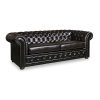 3+2+1 Seater Genuine Leather Upholstery Deep Quilting Pocket Spring Button Studding Sofa Lounge Set for Living Room Couch In Brown Colour - Image 4