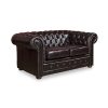 3+2+1 Seater Genuine Leather Upholstery Deep Quilting Pocket Spring Button Studding Sofa Lounge Set for Living Room Couch In Burgandy Colour - Image 3