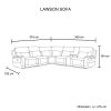 6 Seater Corner Sofa with Genuine Leather Black Armless Recliners Straight Console Lounge Set for Living Room - Image 14