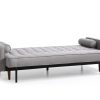 Sofa Bed 3 Seater Button Tufted Lounge Set for Living Room Couch in Fabric Grey Colour - Image 4