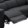 Washington Genuine Leather 6 Seater Corner Sofa With 2 Electric Recliners And Reversible Console - Image 3