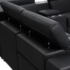 Washington Genuine Leather 6 Seater Corner Sofa With 2 Electric Recliners And Reversible Console - Image 4