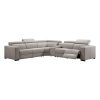 Washington Genuine Leather 6 Seater Corner Sofa With 2 Electric Recliners And Reversible Console - Image 2