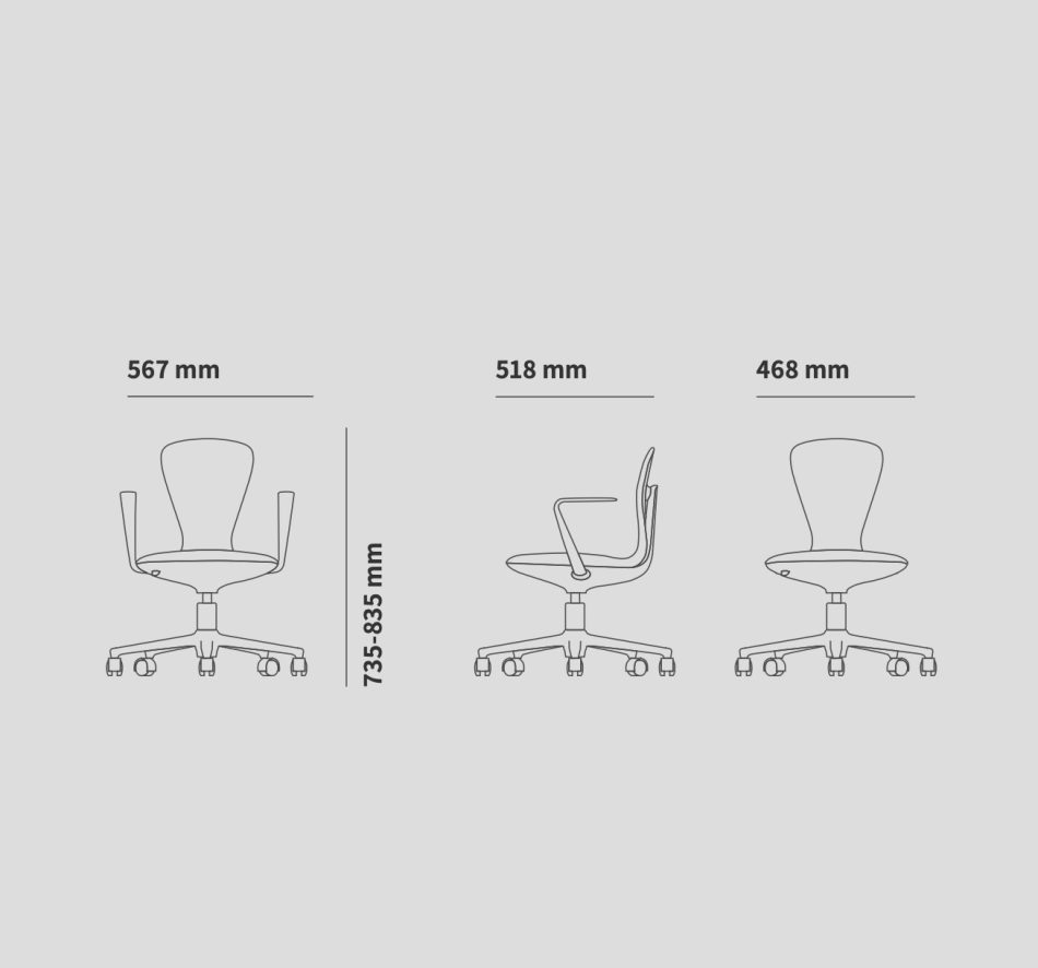 UFOU Joyin Tail Designer Ergonomic Chair - Flamingo - Image 3
