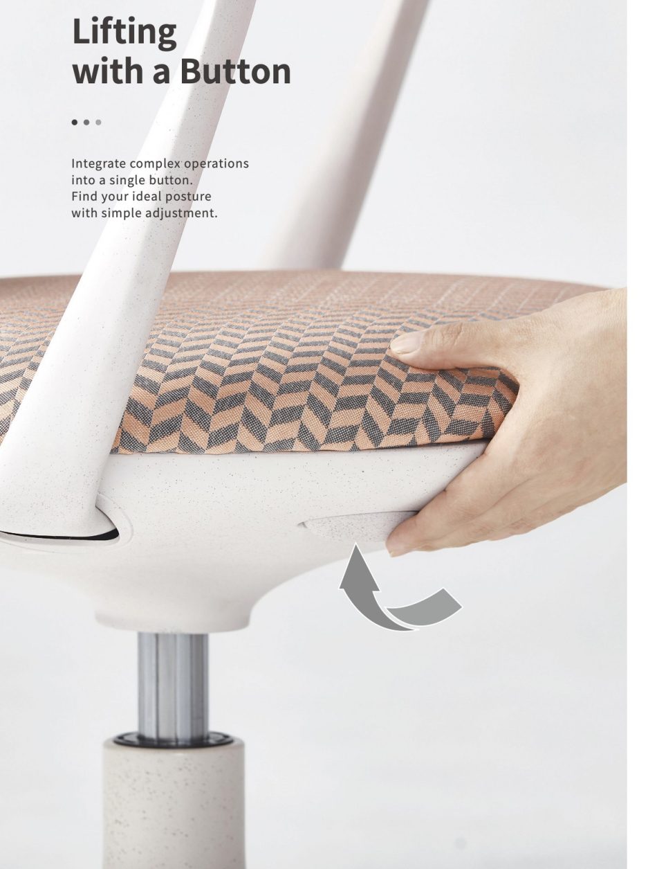 UFOU Joyin Tail Designer Ergonomic Chair - Flamingo - Image 6