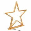 52cm Bamboo Star LED Table Desk Lamp Light Modern Designer - Natural - Image 5