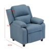 Erika Blue Kids Recliner Sofa Chair Blue Lounge Couch Armchair Childrens - Image 7