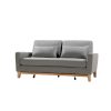 SHASA 2 Seater Pull-out Sofa bed Grey celadon - Image 3