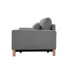 SHASA 2 Seater Pull-out Sofa bed Grey celadon - Image 4