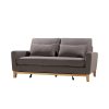 SHASA 2 Seater Pull-out Sofa bed Grey taupe - Image 3
