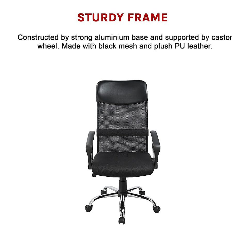Ergonomic Mesh PU Leather Office Chair - Image 11