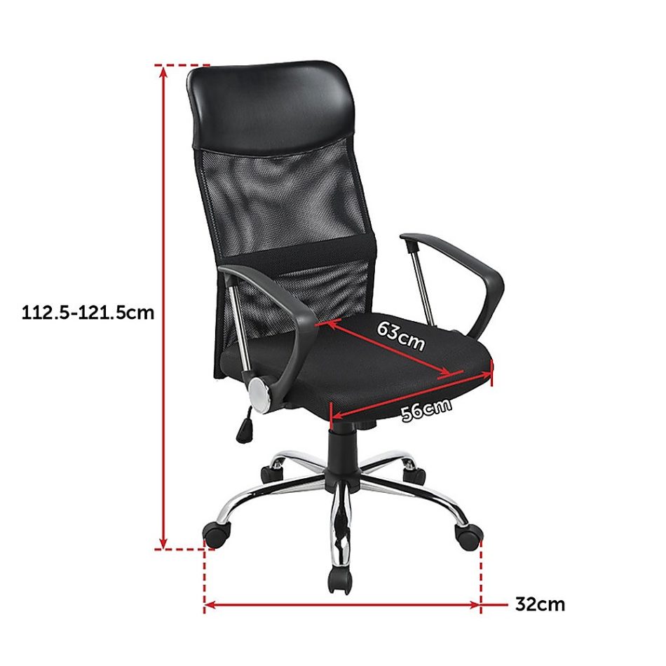 Ergonomic Mesh PU Leather Office Chair - Image 12
