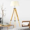 Modern Floor Lamp Wood Tripod Home Bedroom Reading Light 145cm - Image 4