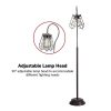 Industrial Floor Lamp with Adjustable Cage Shade Rustic Brushed in Bronze Finish - Image 5