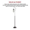 Industrial Floor Lamp with Adjustable Cage Shade Rustic Brushed in Bronze Finish - Image 7