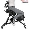 Ergonomic Kneeling Posture Chair with Backrest Adjustable Height and Casters - Image 4