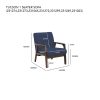 Tucson 1 Seater Sofa Armchair - Image 4