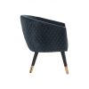 Deniz Lounge Chair Tub Chair Accent Armchair - Blue - Image 3