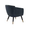 Deniz Lounge Chair Tub Chair Accent Armchair - Blue - Image 4