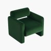 Lilah Modern Boucle Fabric Armchair - Basil Green - Image 5