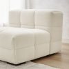 Travis White Boucle Fabric Armchair - Image 5