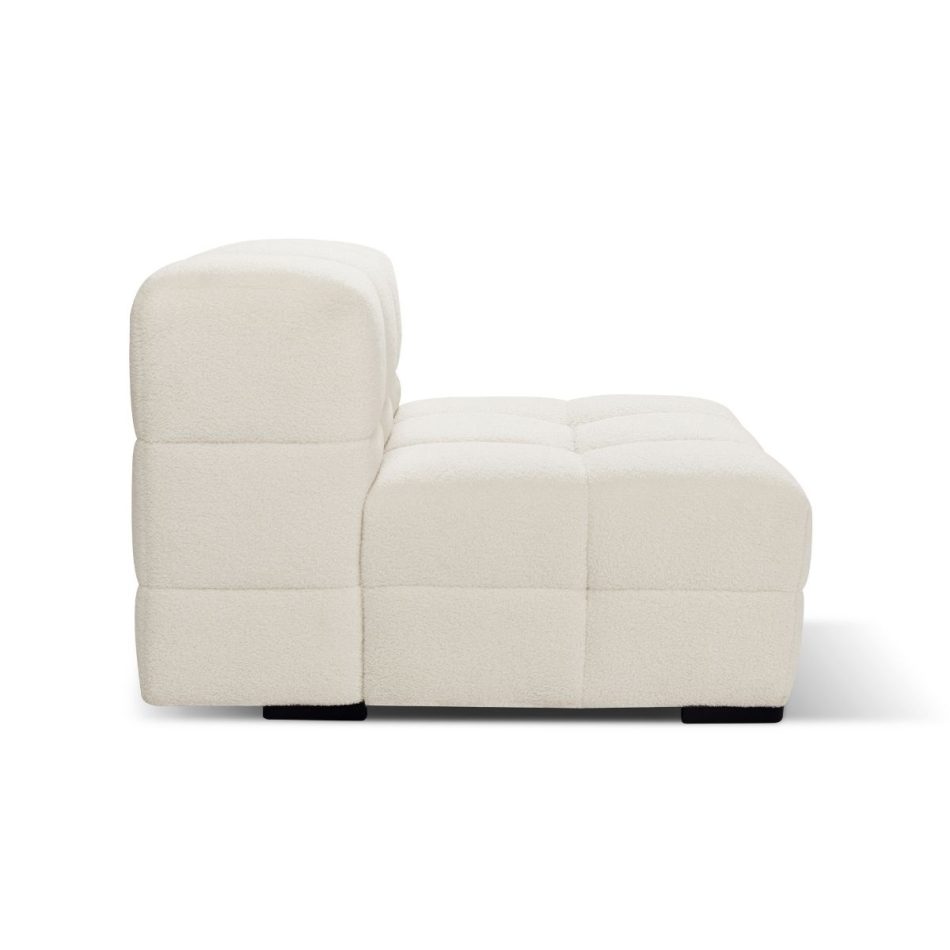 Travis White Boucle Fabric Armchair - Image 7