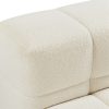 Travis White Boucle Fabric Armchair - Image 9