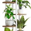 Plant Stand 8 Tier 9 Potted Indoor Plant Shelf Multiple Stands for Garden Corner Balcony Living Room (8Tier 9 Potted-Dark Wood Grain) - Image 2