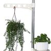 5-Tier Tension Rod Plant Holder Pole, Flower Display Stand Rack Stainless Steel Decorative Shelf, Ivory - Image 9