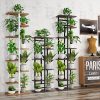 Plant Stand 8 Tier 9 Potted Indoor Plant Shelf Multiple Stands for Garden Corner Balcony Living Room (8Tier 9 Potted-Dark Wood Grain) - Image 7