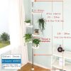 5-Tier Tension Rod Plant Holder Pole, Flower Display Stand Rack Stainless Steel Decorative Shelf, Ivory - Image 4