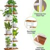 Plant Stand 8 Tier 9 Potted Indoor Plant Shelf Multiple Stands for Garden Corner Balcony Living Room (8Tier 9 Potted-Dark Wood Grain) - Image 4