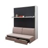 Queen Size Vertical Folding Wall Bed Murphy Bed - Image 4