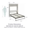 Murphy Folding Wall Beds with Bookshelf - Image 5