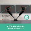 Artiss Monitor Arm Gas Spring Dual Desk Mount Screen Holder - Image 7