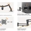 Brateck Dual Monitor Premium Articulating Aluminum Monitor Stand Fit Most 17-32" Monitors Up to 8kg per screen" - Image 3