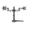 Brateck Dual Monitor Premium Articulating Aluminum Monitor Stand Fit Most 17-32" Monitors Up to 8kg per screen"