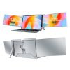14 Inch FOPO Triple Portable Monitor 1080P FHD IPS Triple Monitor Laptop Screen Extender for 15-17" Laptops"