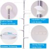 5-Tier Tension Rod Plant Holder Pole, Flower Display Stand Rack Stainless Steel Decorative Shelf, Ivory - Image 5
